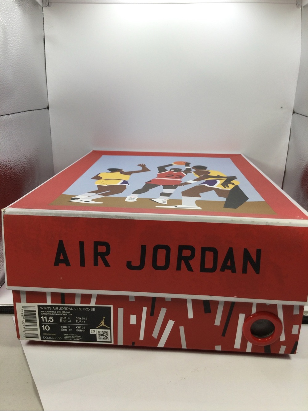 Air Jordan Sneaker Box — Red Graphic Box
